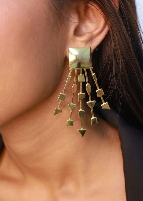 Brass - Kama Drop Earrings