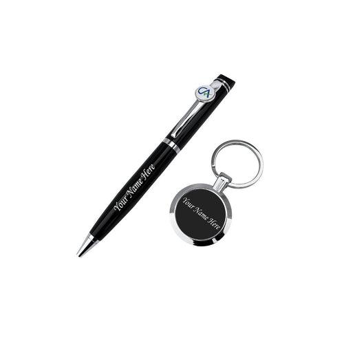 CA Customized Pen & Keychain Set - Your Profession