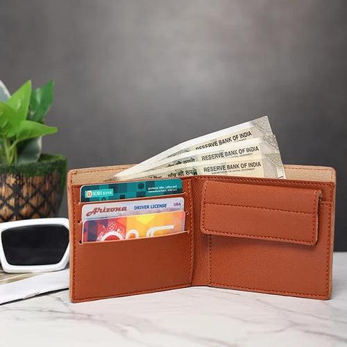 Customized Men's Wallet - Tan Brown