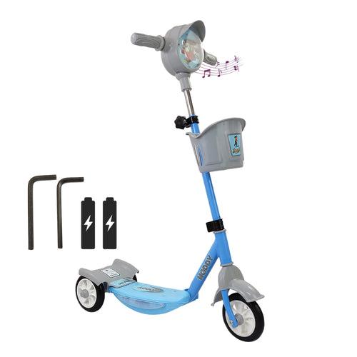 Dash Noddy Deluxe 3 Wheel Adjustable Height Kids Scooter for 3 to 6 Years (Choose Any Color)