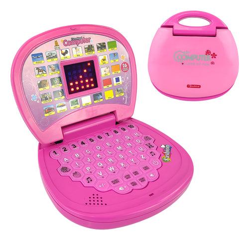 NHR Musical Educational Laptop with LED Display (Pink)