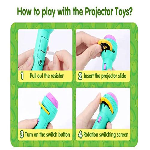 NHR Mini Projector Flashlight Toy for Kids
