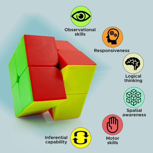 NHR 2x2 High Speed Puzzle Cube Toy for Kids