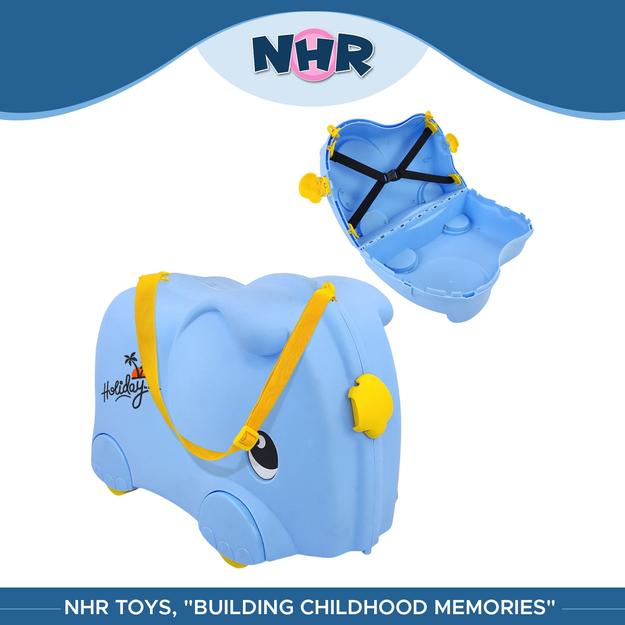 Fun Nation_Kids Ride-on Suitcase Trunkii Toddler Carry-On Hand Luggage Scooter Fun Wheeled Ride-on Suitcase Bag For Child, Children, Unisex Kids