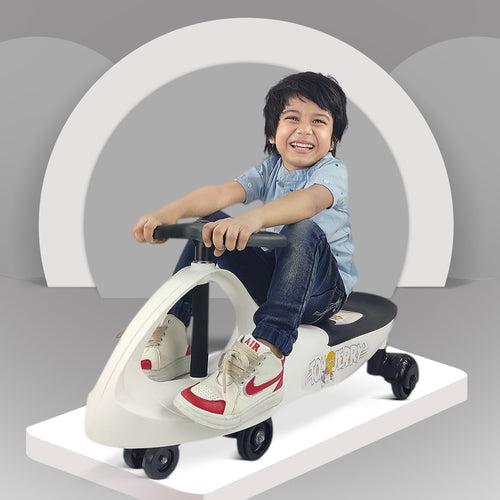 Nhr Tom & Jerry Magic Swing Car, Ride On for Kids with Scratch Free Wheels (Choose Any Color)