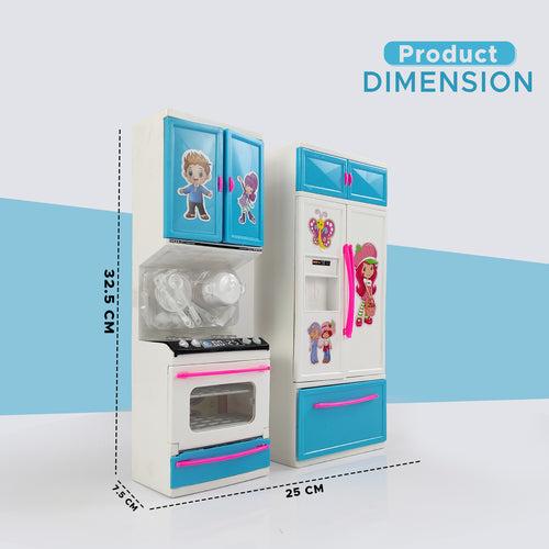 NHR 2-Door Station Kitchen Set with Lights and Music for Kids