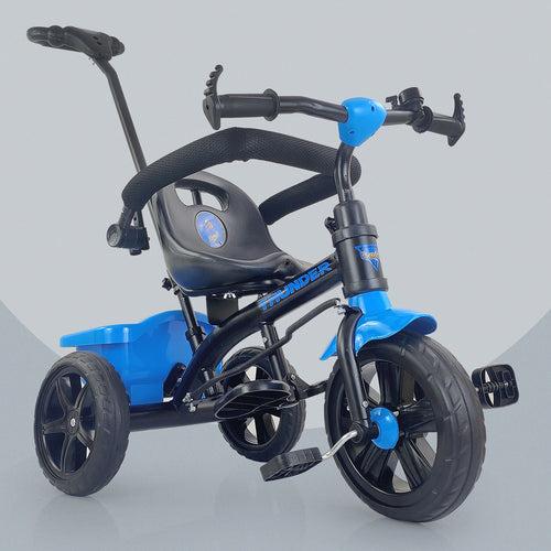 Dash Thunder Deluxe 2-in-1 Kids Tricycle: Parental Handle, Back Rest (Choose Any Color)