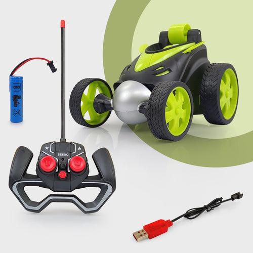 NHR Remote Control Stunt Car: 360° Rotating Rolling Electric Race Car (Choose any color)