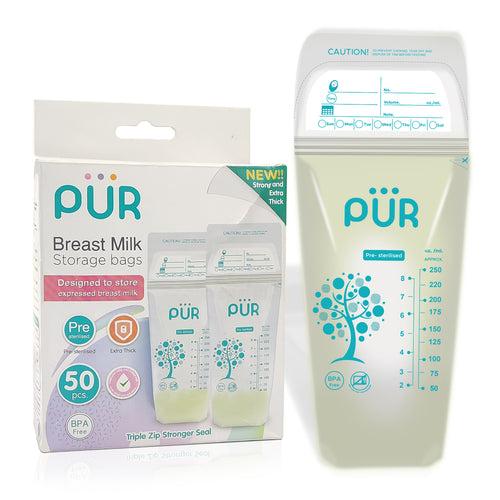 PUR Breast Milk Storage Bags (Pack of 50)