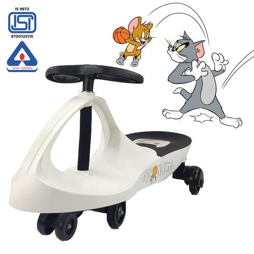 Nhr Tom & Jerry Magic Swing Car, Ride On for Kids with Scratch Free Wheels (Choose Any Color)