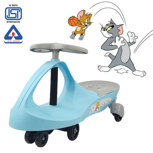 Nhr Tom & Jerry Magic Swing Car, Ride On for Kids with Scratch Free Wheels (Choose Any Color)