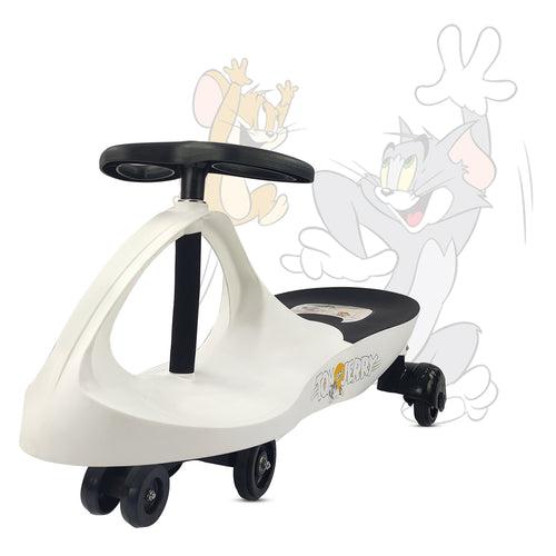 Nhr Tom & Jerry Magic Swing Car, Ride On for Kids with Scratch Free Wheels (Choose Any Color)