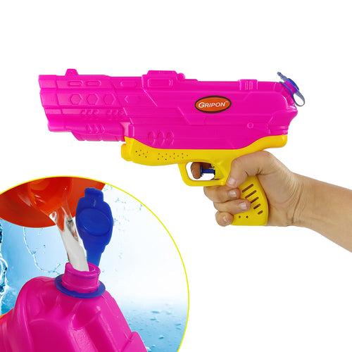 NHR Holi Pichkari High Pressure Water Gun Toy for Kids (Pink-Yellow)