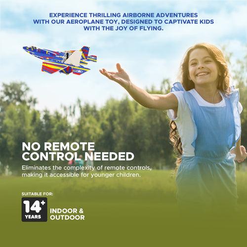 NHR Electric Airplane Toys - Electric Model Airplane USB Charging - Electric Aircraft Model Outdoor Toys for Kids Easy Flying Toys for Boys and Girls (Multicolour)