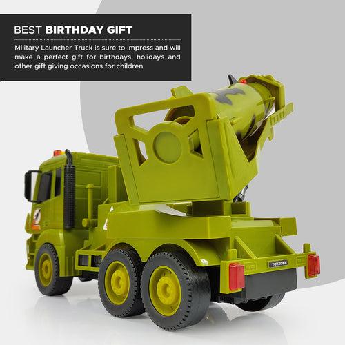 NHR Missile Launcher Army Truck Toy with Light & Music (Green)