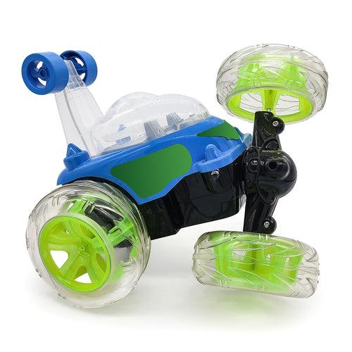 NHR Ben 10 Stunt Car: 360° Rotating RC with Lights for Kids (Choose Any Color)