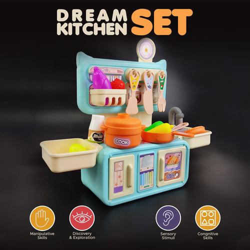 NHR Dream Kitchen Set: Interactive Playset, Product Accessories, Storage, Ages 3+