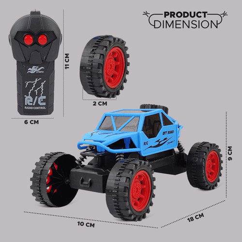 NHR Off-Road Rock Crawler: 3D Light RC Monster Truck for Kids (Choose Any Color)