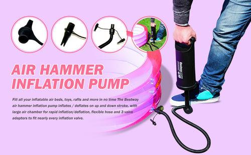 NHR Air Hammer Inflation Pump Inflatable Swimming Pool (Black)