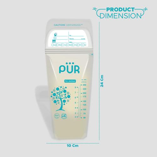 PUR Breast Milk Storage Bags (Pack of 50)