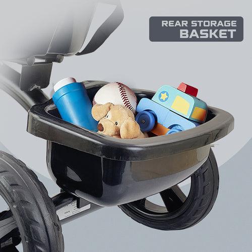 Dash Thunder 2-in-1 Kids Tricycle: Parental Handle, Back Rest (Choose Any Color)