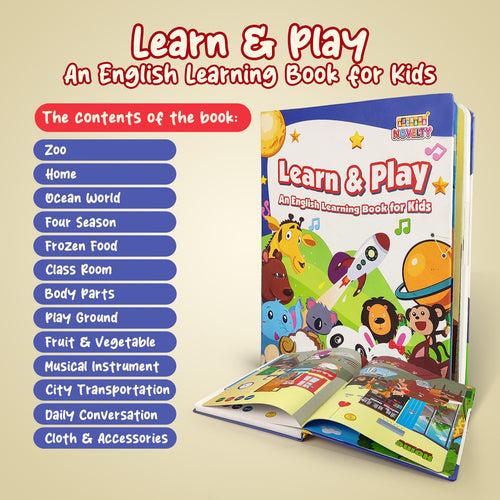 NHR Learn & Play Interactive Musical English Educational Learning Book for 2 Year+  (Multicolor)