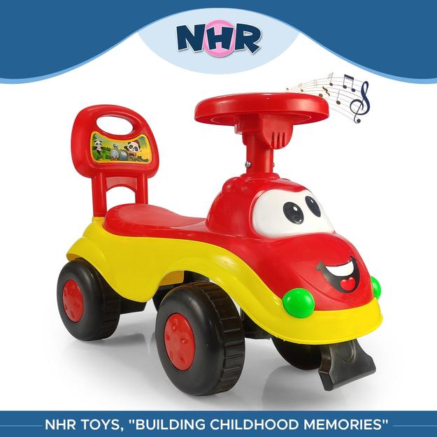 NHR Magic Rider Push Car Ride-On for Kids with Fun, Safe, and Entertaining Ride Music 1-3 Year