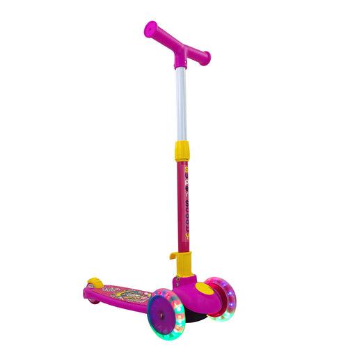 NHR Smart Kick Scooter, Adjustable Height with LED Wheels (Choose Any Color)