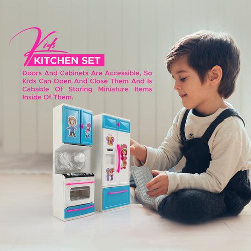 NHR 2-Door Station Kitchen Set with Lights and Music for Kids