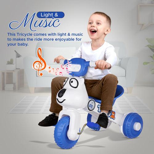 Dash Teddy Foldable Kids Tricycle: Light, Music (Choose Any Color)