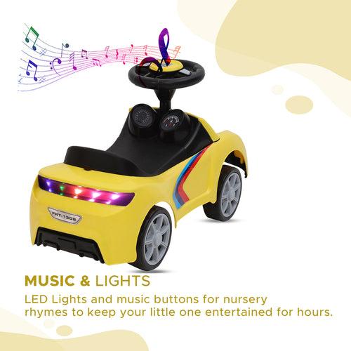 Dash F1 Ride on Car for Kids, Baby car - Yellow