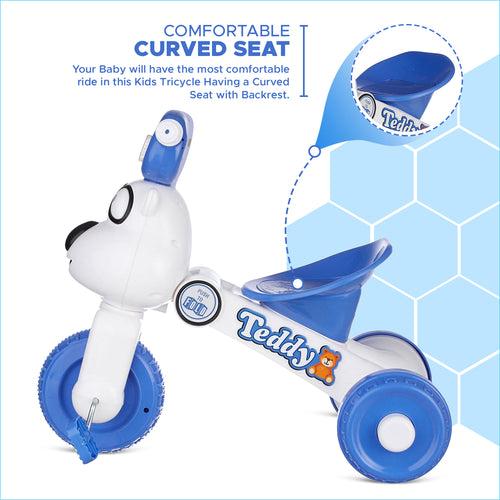 Dash Teddy Foldable Kids Tricycle: Light, Music (Choose Any Color)