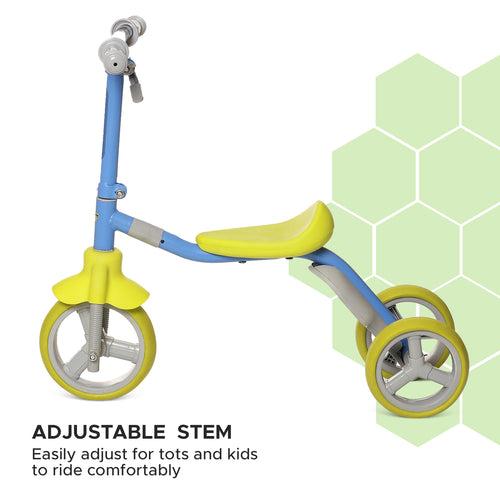 Dash Slick 2-in-1 Kids Scooter: Foldable, Height Adjustable (Choose Any Color)