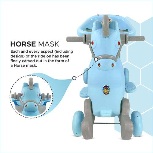 Dash Marshal 2 in 1 Ride on Horse (Choose Any Color)