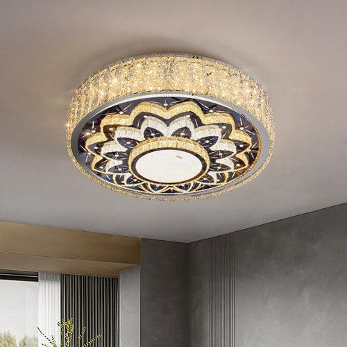 600 MM K9 Crystal LED Chandelier Lamp - Warm White