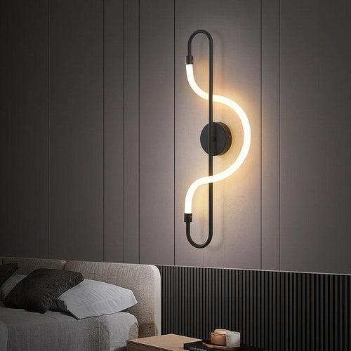 600MM LED Black Long Acrylic Tube Wall Light - Natural White