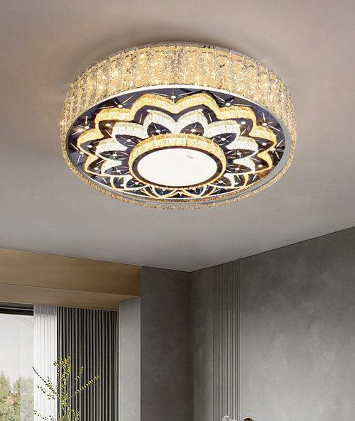 600 MM K9 Crystal LED Chandelier Lamp - Warm White