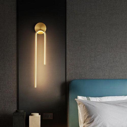 550MM 15W Gold Oval Acrylic Modern LED Wall Light - Warm White