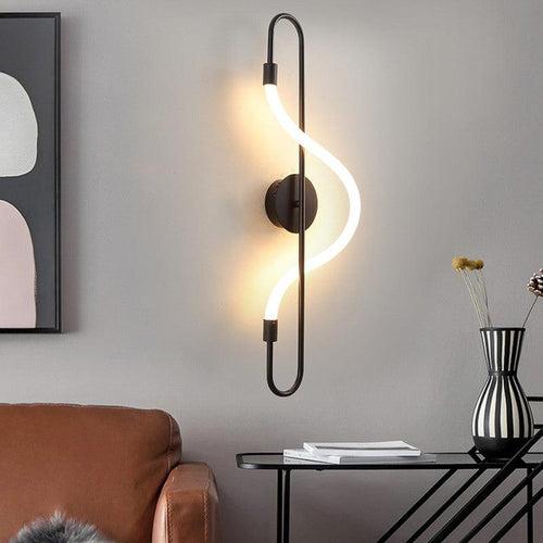 600MM LED Black Long Acrylic Tube Wall Light - Natural White