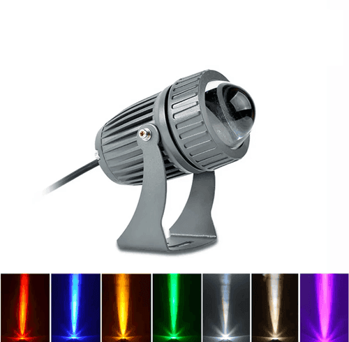 Led Outdoor Beam High Throw Focus Spot Light Upto 25 Meters Distance Light for Attraction - RGB