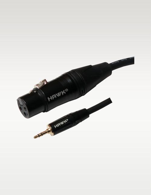 Hawk STXFLU03 3.5 MM Stereo Male to XLR Female -3 Meter