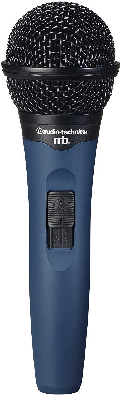 Audio-Technica MB-1K Midnight Blues Series Handheld Neodymium Cardioid Unidirectional Dynamic Vocal Microphone, Rugged Construction, On/Off Switch