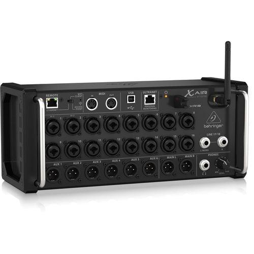 Behringer X Air XR18 18-Channel, 12-Bus Digital Mixer for iPad/Android Tablets with 16 Programmable Midas Preamps, Integrated WiFi Module and Multi-Channel USB Audio Interface