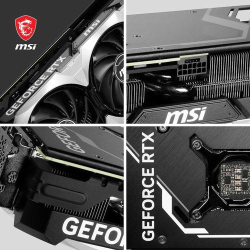 MSI Geforce RTX 4070 Ti Ventus 3X 12G Oc Gaming Graphics Card + MSI MAG Coreliquid M360 ARGB 360mm CPU Liquid Cooler (Black) - Combo