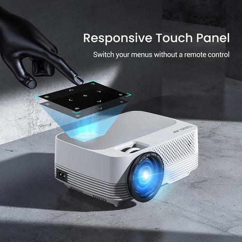 Ant Esports View 511 LED 720P Native & 4K Support I 1200 Lumens I Remote Control I AV/HDMI/USB I Upto 120 Inch (305cm) Max Screen I Speaker Power 55W Multimedia Projector – Daisy White