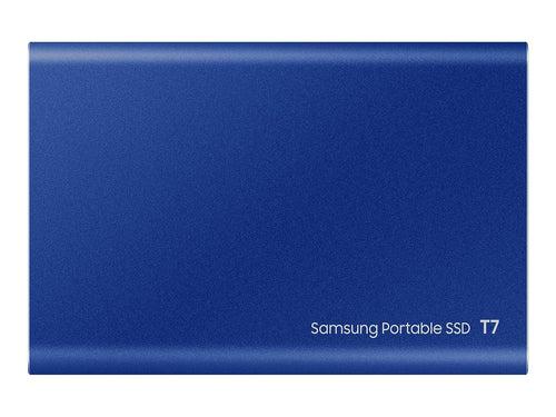 Samsung T7 2TB Up to 1,050MB/s USB 3.2 Gen 2 (10Gbps, Type-C) External SSD (Portable SSD)(MU-PC2T0T)Grey/Blue