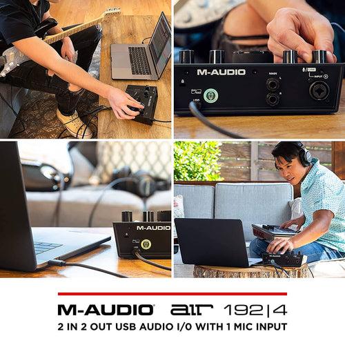 M-Audio AIR 192|4 | 2-In 2-Out USB Audio Interface with Recording Software from ProTools & Ableton Live, Plus Studio-Grade FX & Virtual Instruments