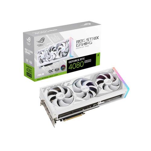 ASUS ROG Strix GeForce RTX™ 4080 White OC Edition Gaming Graphics Card (PCIe 4.0, 16GB GDDR6X, HDMI 2.1a, DisplayPort 1.4a)