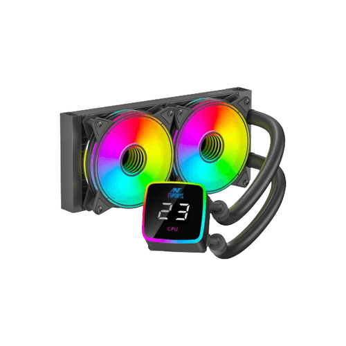 Ant Esports ICE-Flow ARGB CPU Liquid Cooler with Display