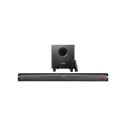 Ant Esports SBW80 Pro 80W Sound Bar & Woofer with Multi Connectivity(BT 5.1|Coaxial|Optical in|USB|FM Radio|TF|AUX),Wired Subwoofer,Wall Mount Sound Bar with Virtual 5.1 and LED Display with Remote